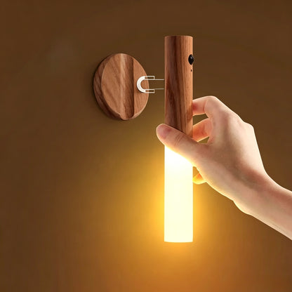 Automatic Night Light Motion Sensor Rechargeable 3-Mode LED Wall Light Human Body Induction Light for Bedroom Bathroom Hallway